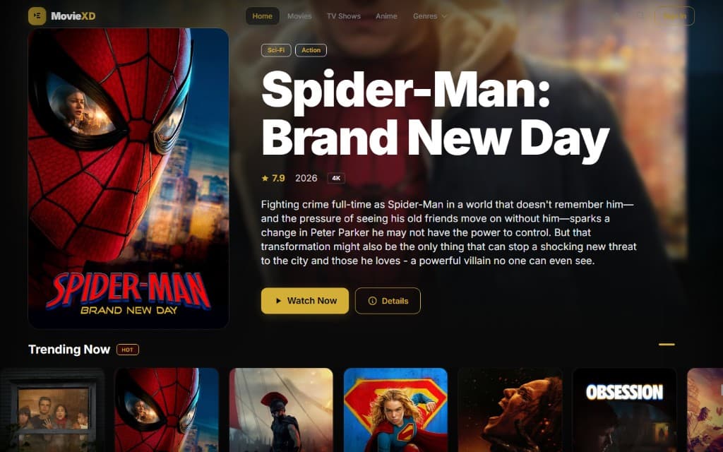 MovieXD screenshot 1